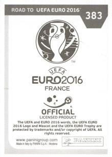 2015 Panini Road to UEFA Euro 2016 Stickers #383 Umut Bulut Back