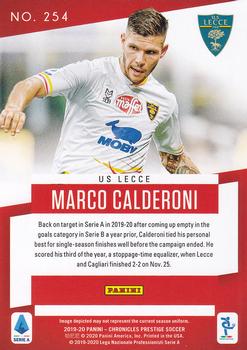 2019-20 Panini Chronicles #254 Marco Calderoni Back