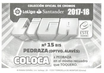 2017-18 Panini LaLiga Santander Este Stickers #60 Pedraza Back