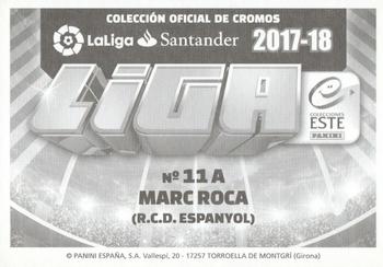 2017-18 Panini LaLiga Santander Este Stickers #292 Marc Roca Back