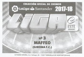 2017-18 Panini LaLiga Santander Este Stickers #343 Pablo Maffeo Back