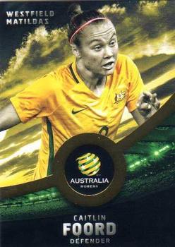 2016-17 Tap 'N' Play Football Australia - Gold Parallel #30 Caitlin Foord Front