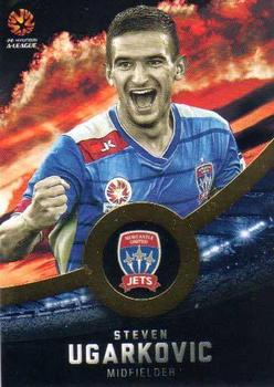 2016-17 Tap 'N' Play Football Australia - Gold Parallel #136 Steven Ugarkovic Front