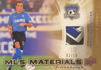 2012 Upper Deck MLS - MLS Materials Throwbacks Premium Series #TB-LD Landon Donovan Front