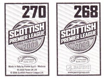 2009 Panini Scottish Premier League Stickers #268 / 270 Derek Riordan / Kevin McCann Back