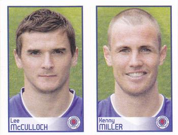 2009 Panini Scottish Premier League Stickers #452 / 454 Lee McCulloch / Kenny Miller Front