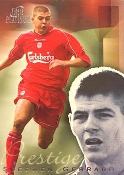 2001 Futera Platinum Prestige Liverpool #PRE9 Steven Gerrard Front