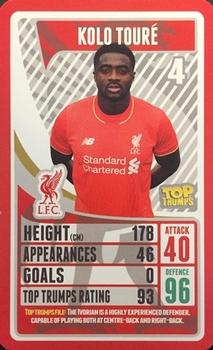 2015-16 Top Trumps Liverpool #NNO Kolo Toure Front