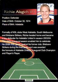 2005-06 Adelaide United #2 Richie Alagich Back