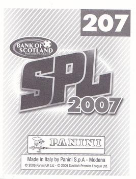 2007 Panini Scottish Premier League Stickers #207 Neil Lennon Back