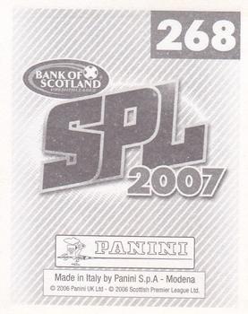 2007 Panini Scottish Premier League Stickers #268 Russell Duncan Back