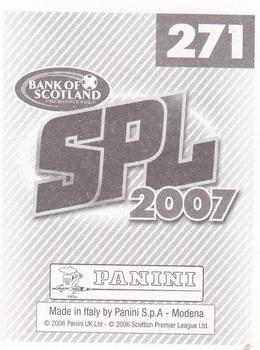 2007 Panini Scottish Premier League Stickers #271 Graham Bayne Back