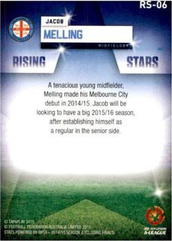 2015-16 Tap 'N' Play Football Federation Australia - Rising Stars #RS-06 Jacob Melling Back