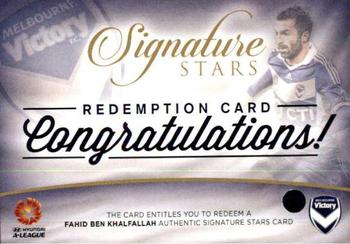 2015-16 Tap 'N' Play Football Federation Australia - Signature Stars Redemption #SSR-07 Fahid Ben Khalfallah Front