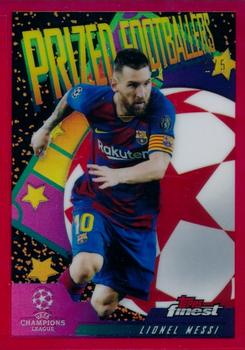 2019-20 Finest UEFA Champions League - Prized Footballers Red #PF-LM Lionel Messi Front