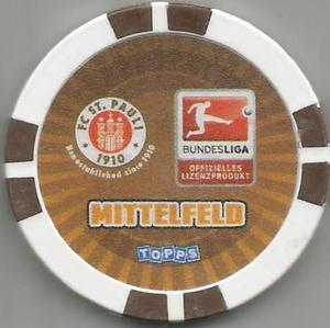 2010-11 Topps Bundesliga Chipz #177 Fabian Boll Back