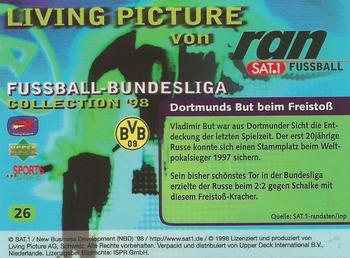 1998 Upper Deck 3D Living Pictures Fussball Bundesliga #26 Vladimir But Back