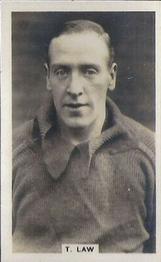 1936 Scerri's Cigarettes International Footballers #24. Tommy Law Front