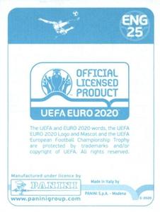 2020 Panini UEFA Euro 2020 International Stickers Preview #ENG25 Raheem Sterling Back