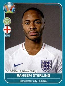 2020 Panini UEFA Euro 2020 International Stickers Preview #ENG25 Raheem Sterling Front