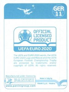 2020 Panini UEFA Euro 2020 International Stickers Preview #GER11 Marcel Halstenberg Back
