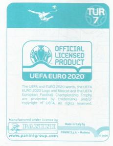 2020 Panini UEFA Euro 2020 International Stickers Preview #TUR7 Mert Günok Back