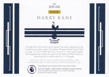 2019-20 Panini Impeccable Premier League - Dual Material Autographs Silver #DM-HK Harry Kane Back