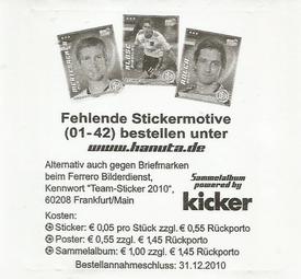 2010 Ferrero Goal DFB WM #2 Hans-Dieter Flick Back