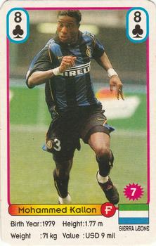 2002 Akaş Akbalık Football Stars New Season Blue Back #7 Mohamed Kallon Front