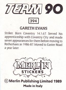 1990 Merlin Team 90 #394 Gareth Evans Back