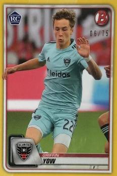 2020 Bowman MLS - Yellow #78 Griffin Yow Front