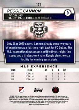 2020 Topps MLS #174 Reggie Cannon Back