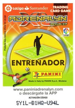 2016-17 Panini Adrenalyn XL LaLiga Santander #474 Diego Pablo Simeone Back