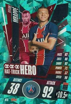 2020-21 Topps Match Attax UEFA Champions League - Hat-Trick Hero #HT5 Kylian Mbappé Front