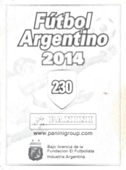 2014 Panini Futbol Argentino #230 Marcos Acuña Back