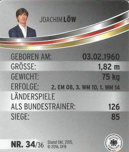 2016 REWE Offizielles DFB #34 Joachim Low Back