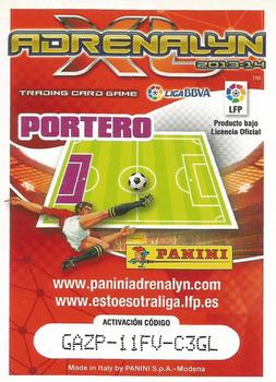 2013-14 Panini Adrenalyn XL Liga BBVA #109 Manu Herrera Back