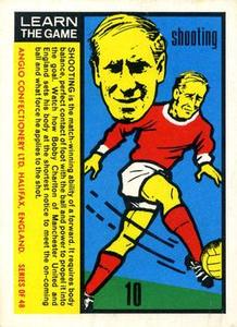 1970 Anglo Confectionery Learn The Game #10 Bobby Charlton Front
