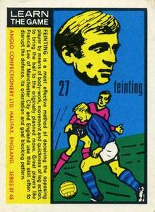 1970 Anglo Confectionery Learn The Game #27 Francis Lee Front
