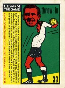 1970 Anglo Confectionery Learn The Game #33 Dave MacKay Front