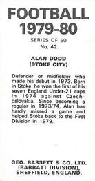 1979-80 Bassett & Co. Football #42 Alan Dodd Back