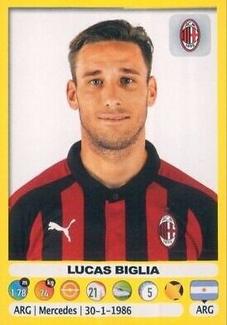 2018-19 Panini Calciatori Stickers #328 Lucas Biglia Front