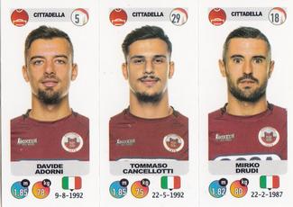 2018-19 Panini Calciatori Stickers #598 Davide Adorni / Tommaso Cancellotti / Mirko Drudi Front