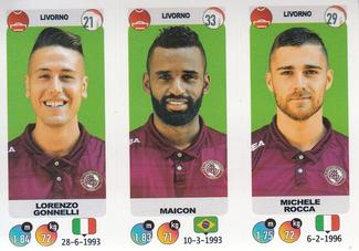 2018-19 Panini Calciatori Stickers #652 Lorenzo Gonnelli / Maicon / Michele Rocca Front
