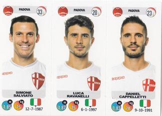 2018-19 Panini Calciatori Stickers #659 Simone Salviato / Luca Ravanelli / Daniel Cappelletti Front