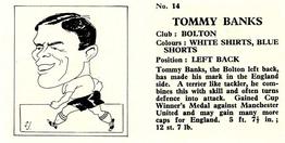 1960 Chix Confectionery Footballers #14 Tommy Banks Back