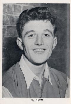 1961 Leaf Footballers #12 David Herd Front