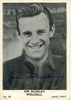 1961 A&BC Footballers #58 Jim Dudley Front