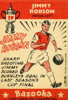 1962 A&BC Chewing Gum Bazooka #39 Jimmy Robson Back