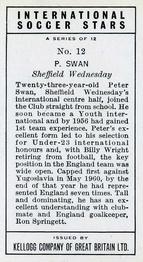 1961 Kellogg's International Soccer Stars #12 Peter Swan Back